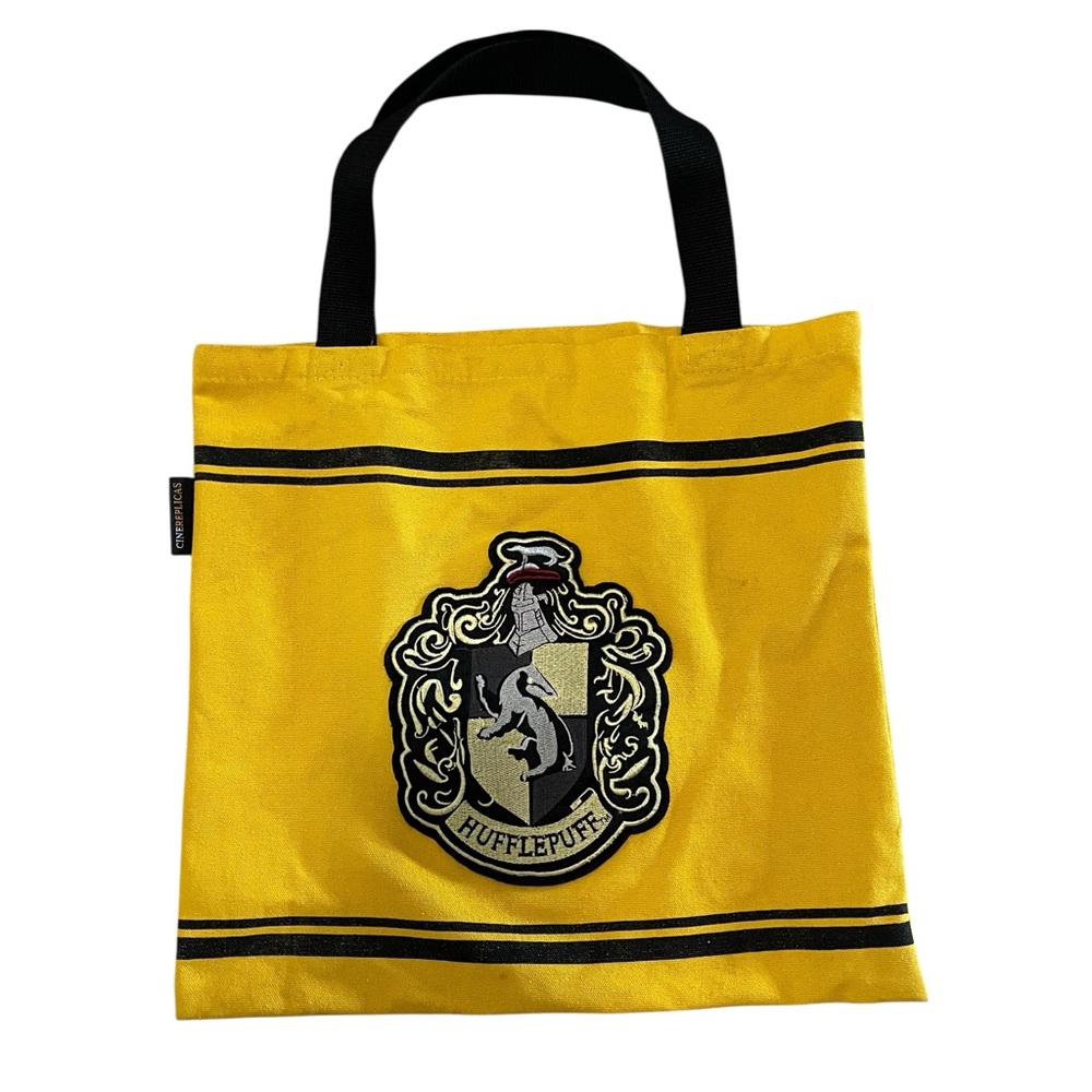 Hufflepuff Tote Bag yellow and black tote bag boxFY